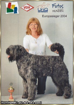 Bouvier des Flandres Hunde Foto 11252 Bouvier des Flandres Lennox Damon v. Bouvier Topline, Weltjugendsieger, Bundesjugendsieger, Luxembourg Jugend Champion, Europasieger 2004