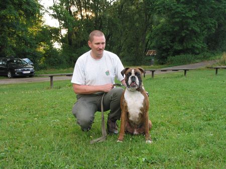 Boxer Hunde Foto 1809 Boxer Rudi und Unox
