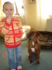 Boxer Foto: Sly wartet das etwas abfällt (ID 35975) Boxer Hund