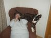 Bullterrier Foto: lola mit meiner oma *gg* (ID 3862) Bullterrier Hund