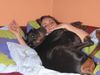 Dobermann Foto: Leider bin ich etwas dick geraten((17Jahre)) (ID 21666) Dobermann Hund