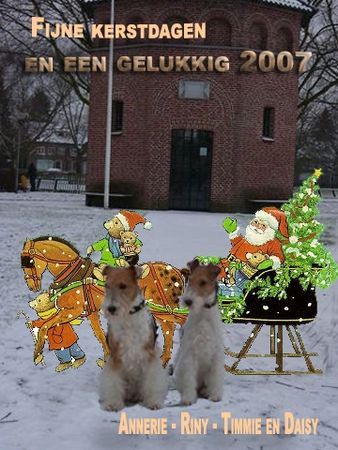 Foxterrier Drahthaar Hunde Foto 35778 Foxterrier Drahthaar Frohe Weihnachten un d Alles Gute Fur das Neue Jahr ! Timmie und Daisy .
