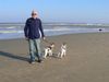 Foxterrier Drahthaar Foto: Wir drei an das sehr Grobe Meer ! Timmie und Daisy ! (ID 37612) Foxterrier Drahthaar Hund