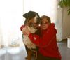 Grosser Schweizer Sennenhund Foto: Napoleon mit unserer Tochter (ID 9911) Grosser Schweizer Sennenhund Hund