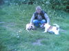 Podenco Canario Foto: Chérie mit ihrem neuen Herrchen und neuem Freund Boomer (ID 42527) Podenco Canario Hund