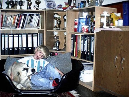 Pyrenäenberghund Conny 4 Monate  Laura 4 Jahre