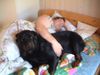 Rottweiler Foto: Herrchen ist müde (ID 18832) Rottweiler Hund