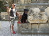 Rottweiler Foto: Thomas mit Bruno-Bärennase in Myra - Türkei (ID 41513) Rottweiler Hund